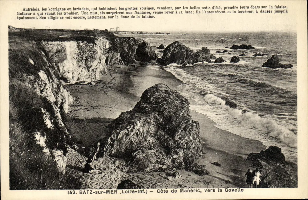 Côte de Manéric, perto da Goyelle — Batz-sur-Mer (Loire-Inf.) — F. Chapeau, Nantes - Frente