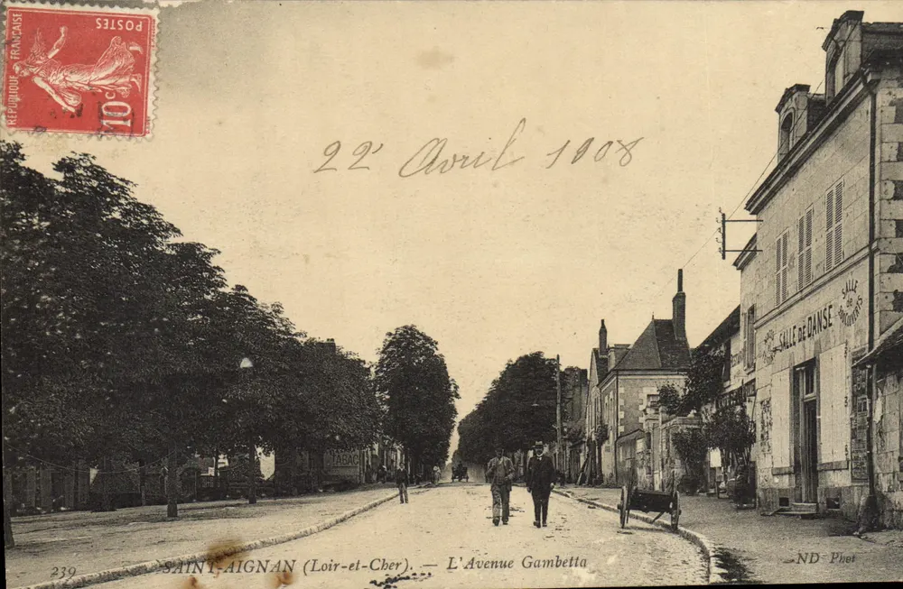 Saint-Aignan (Loir-et-Cher) — Avenue Gambetta — ND Phot, n° 239 - Vorderseite