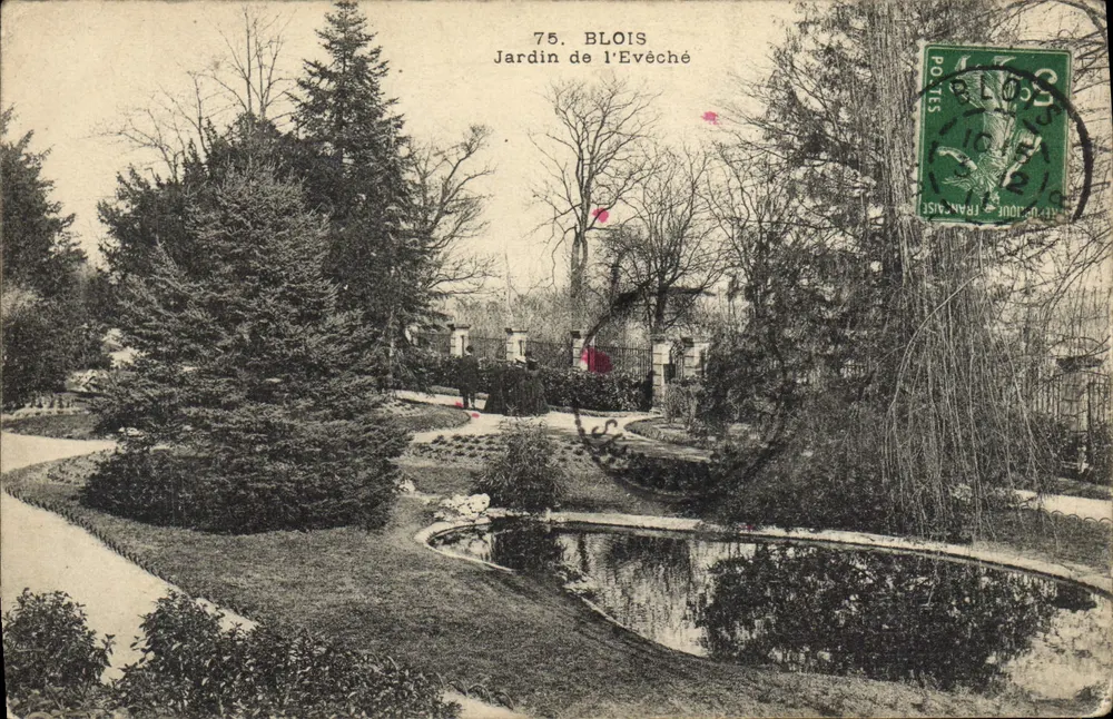 Blois — Jardim do Bispo — editor desconhecido, n°75 - Frente