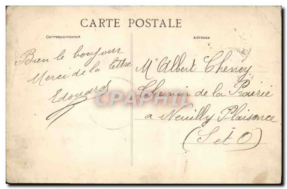 Blois — Jardim do Bispo — editor desconhecido, n°75 - Verso
