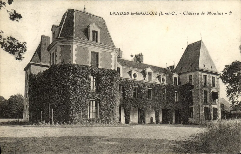 Lande-le-Gaulois (L.-et-C.) — Schloss Moulin - 9 - Vorderseite