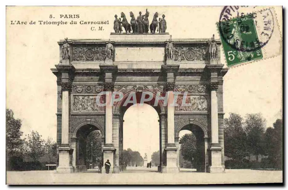 Paris - O Arco do Triunfo do Carrousel — C.M. editora - Frente