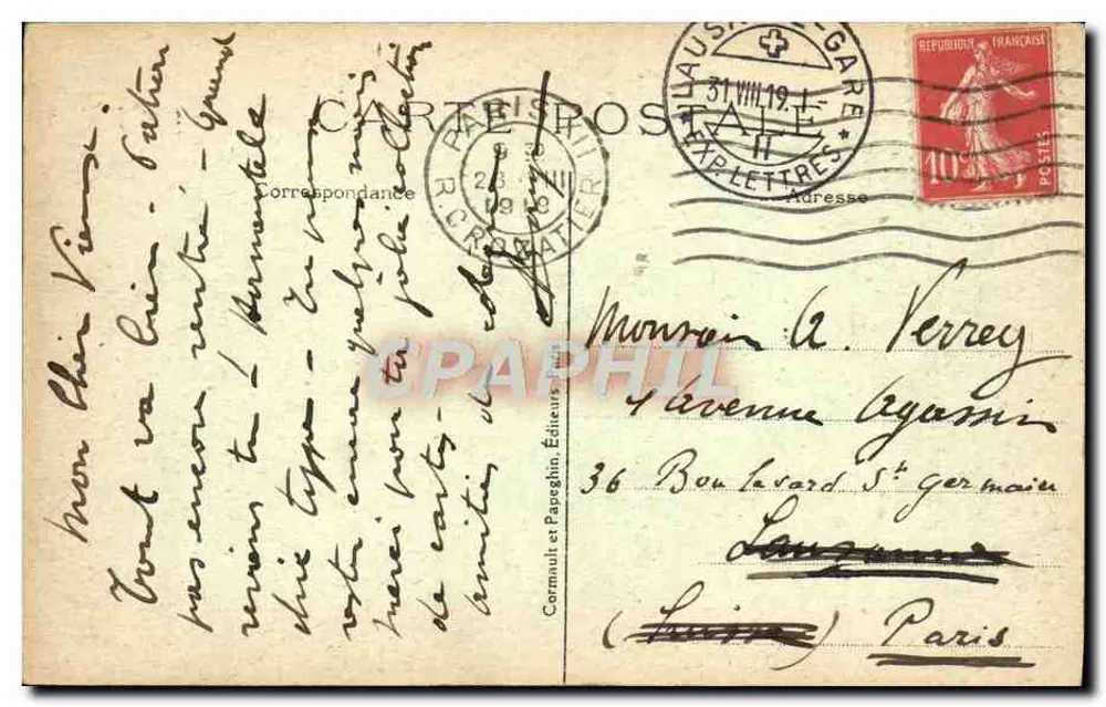 Paris — A Colunata do Louvre — A.P. — N°115 - Verso