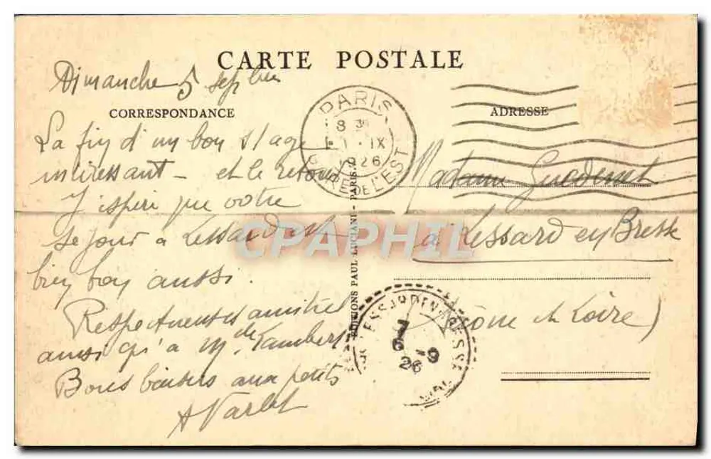 Der Louvre und der Tuileries-Garten — Paris — Verlag unbekannt - Rückseite