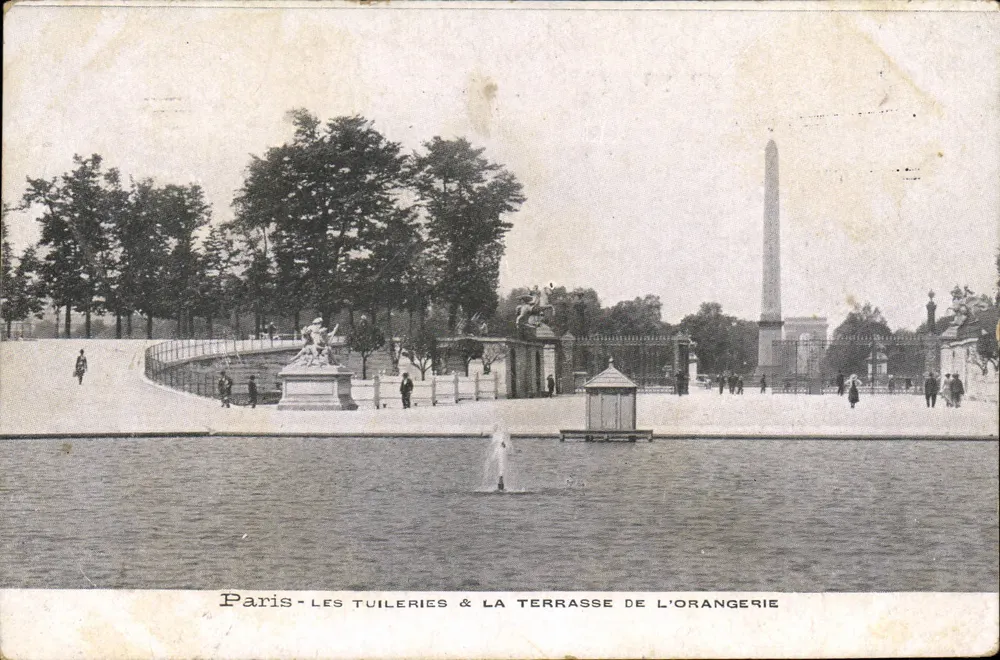 Paris - Die Tuileries & die Terrasse der Orangerie — unbekannter Verlag, Seriennummer nicht sichtbar - Vorderseite