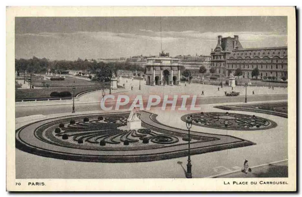 A Place du Carrousel — Paris — editor Paris, n° 70 - Frente