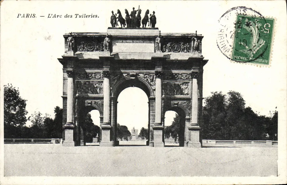 Paris — O Arco das Túliers — editor não visível - Frente