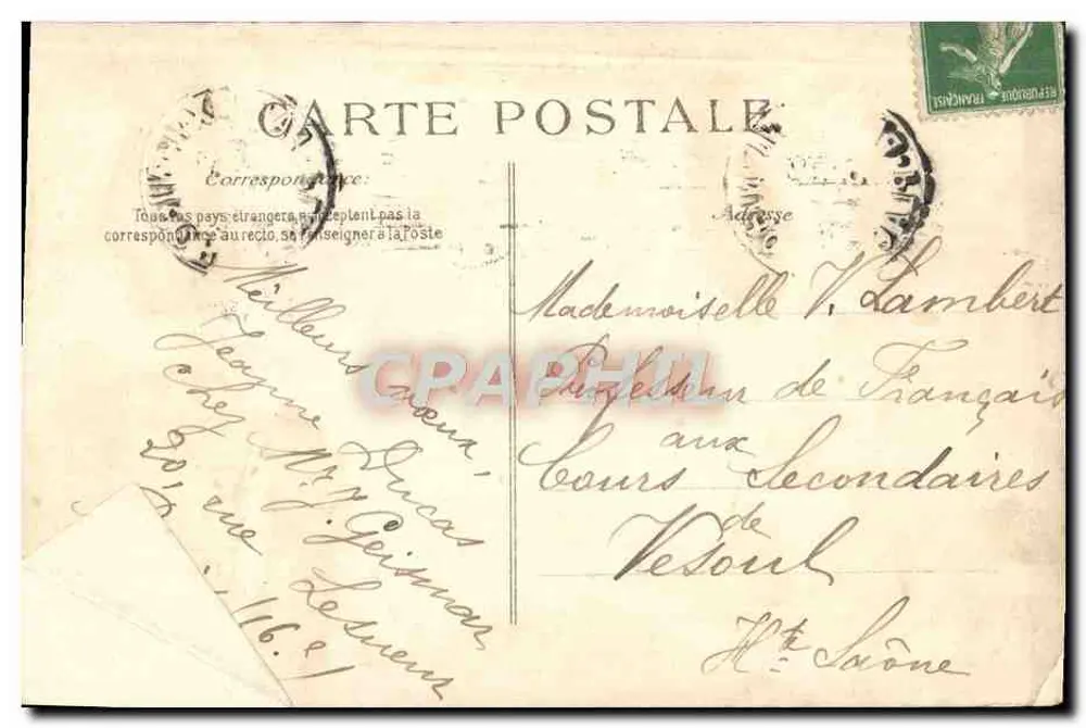 Paris — Neuer Louvre-Garten — Antike Ansichtskarte Nr. 4589, Verlag unbekannt - Rückseite