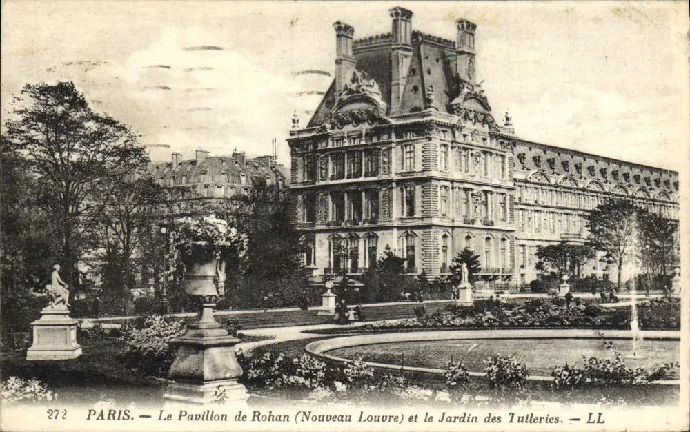 Paris — Der Pavillon de Rohan (Neues Louvre) und der Tuileries-Garten — LL, n° 272 - Vorderseite