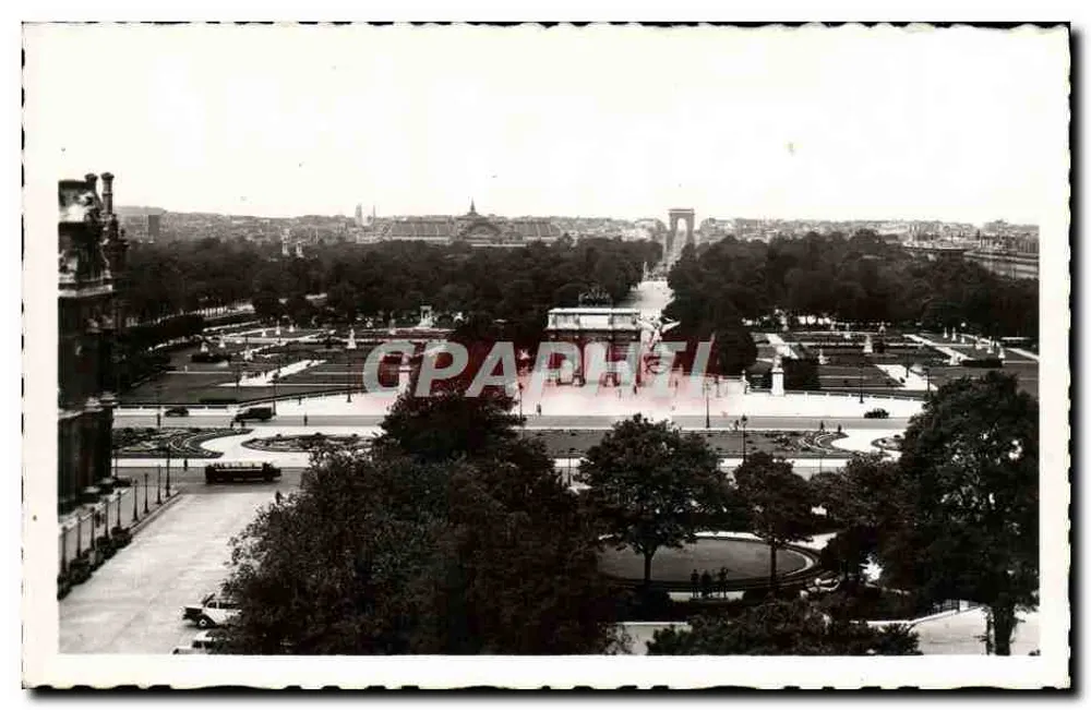 Panorama sobre as Tuileries — Paris — A. C. 41 - Frente