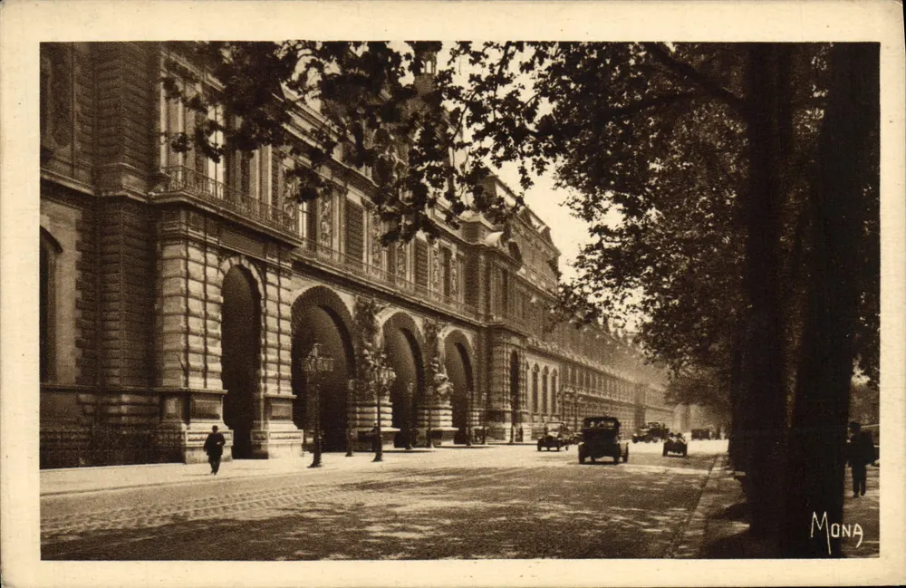 Die Tore des Louvre, in der Nähe der Seine — Verleger Mona, Nr. 33 - Vorderseite