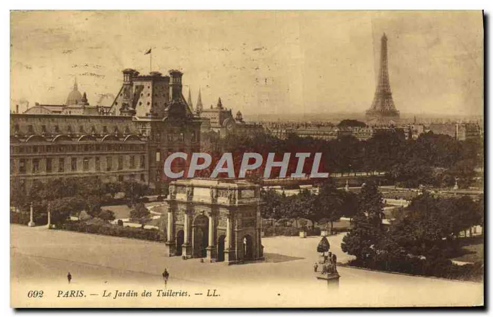 Paris — Der Tuileries-Garten — LL. — Nr. 692 - Vorderseite