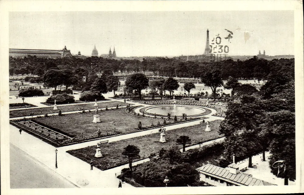 Jardim das Tuileries — Paris — editor A. Leconte, 39 - Frente