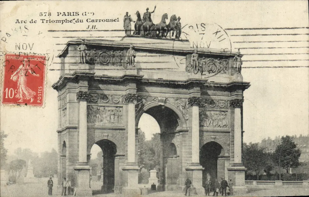 Arco do Triunfo do Carrousel — Paris — J.H. n°578 - Frente