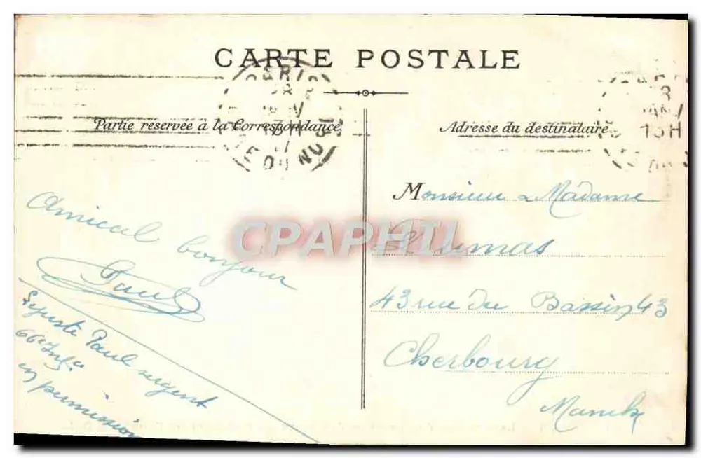 Paris — La Rue des Tuileries — Ansicht vom Pavillon de Flore. D. L. - Rückseite