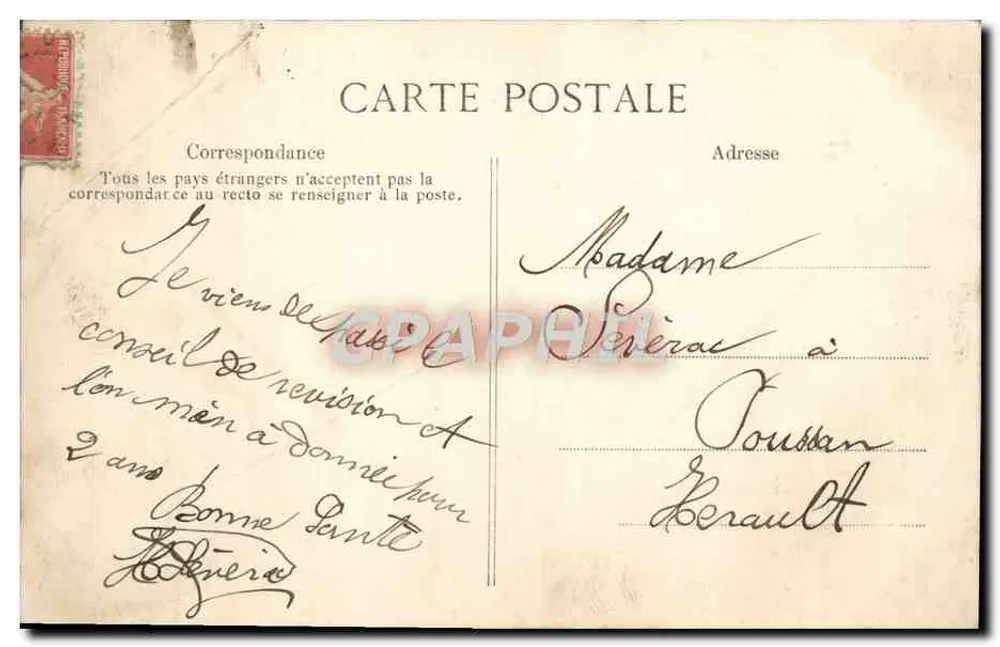 PARIS — Rue de Rivoli — Éditeur E.P. n° 4499 - Verso