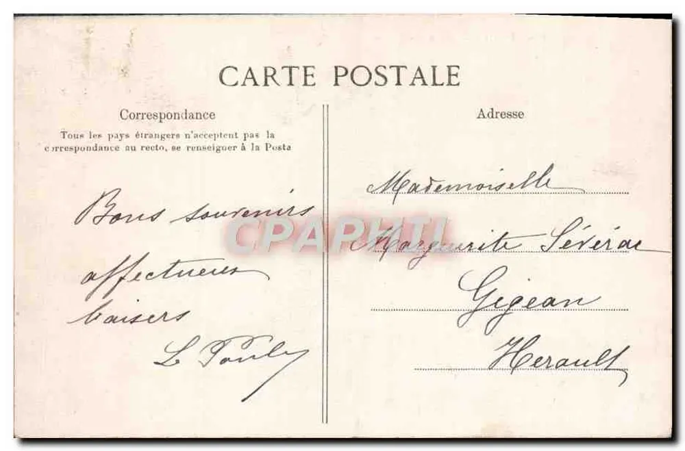 Paris — Estação de Lyon — Anmitius, n°58 - Verso
