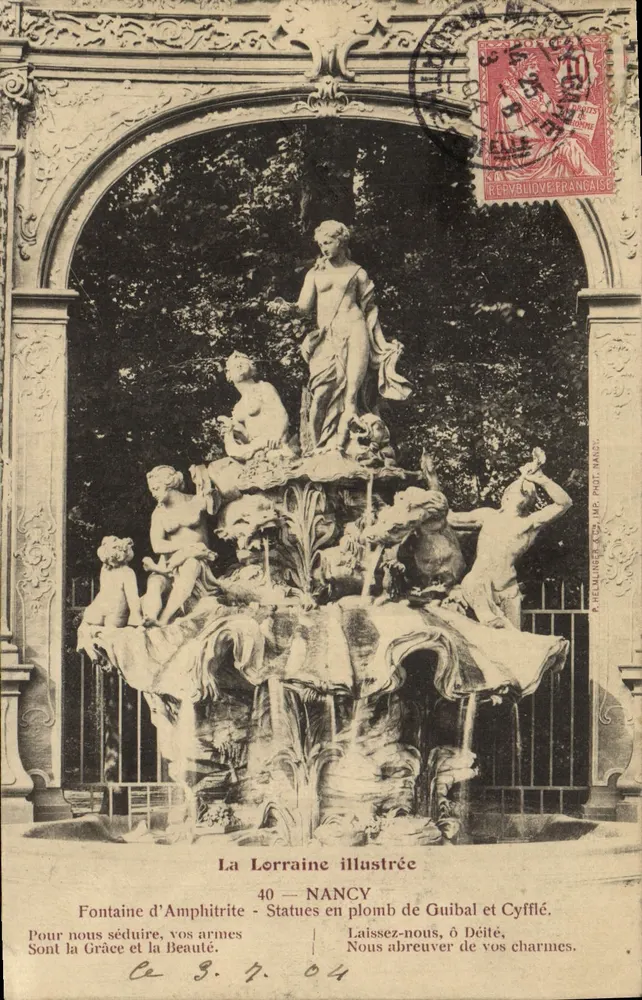 Fontaine d'Amphitrite — Nancy — Die Illustrierte Lorraine, Nr. 40 - Vorderseite