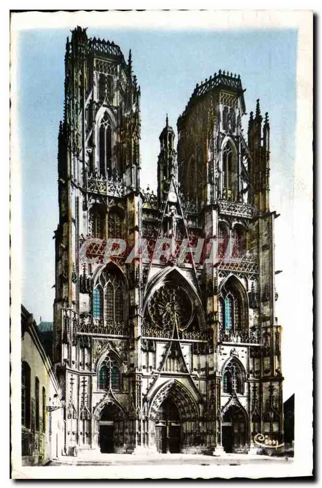 Catedral de São Etienne — Toul (Meurthe-et-Moselle) — editada por C. C. (C. C. Paris) - Frente