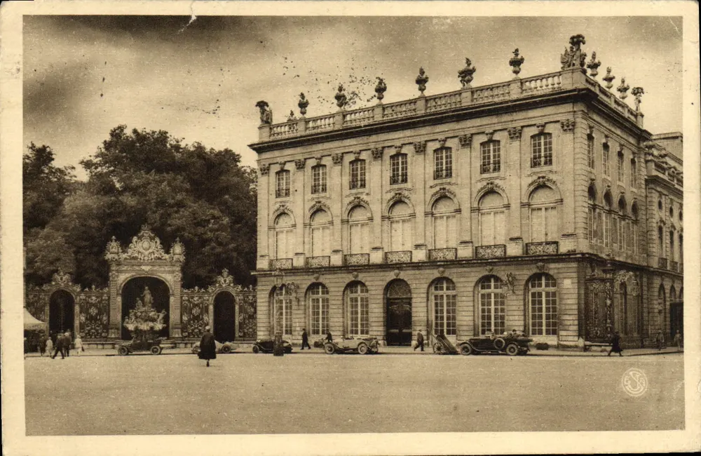Nancy — Das Grand Théâtre und Fontaine d'Amphitrite — Édition d'Art Jean Scherf - Vorderseite