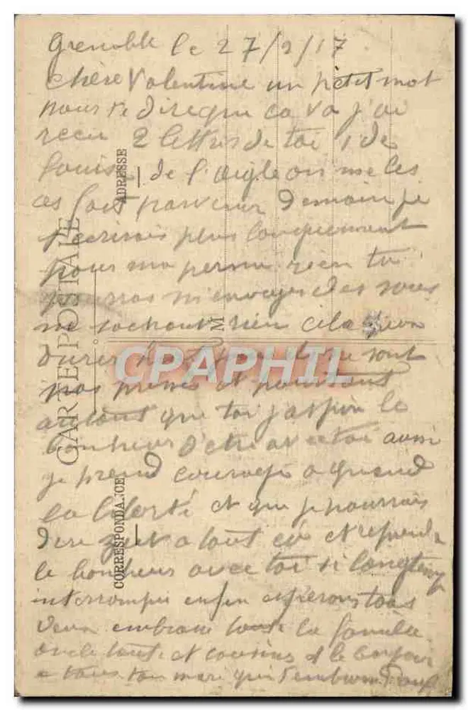 Lenoncourt (M.-et-M.) - Rue de l'Église — Cliché Carablin, Édition Mangeol - Verso