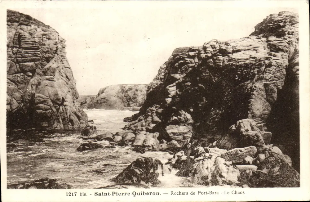 Saint-Pierre-Quiberon — Felsen von Port-Bara - Das Chaos — 1217 bis - Vorderseite