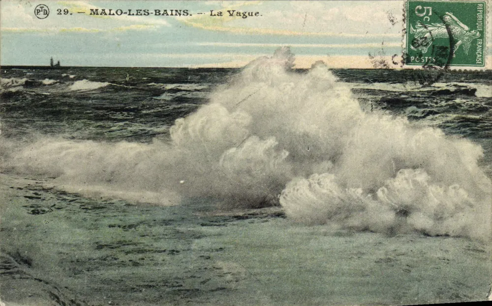 Malo-les-Bains — La Vague — P.D. n°29 - Voorkant