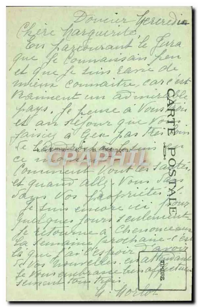 Doucier (Jura) — Die Kirche und Route von Saint-Laurent — Les Éditions G. R. B. Besançon - Rückseite