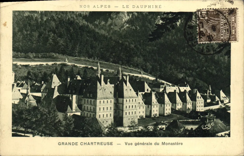 Grande Chartreuse — Allgemeiner Blick auf das Kloster — Ausgabe ERGE, Nr. 154 - Vorderseite