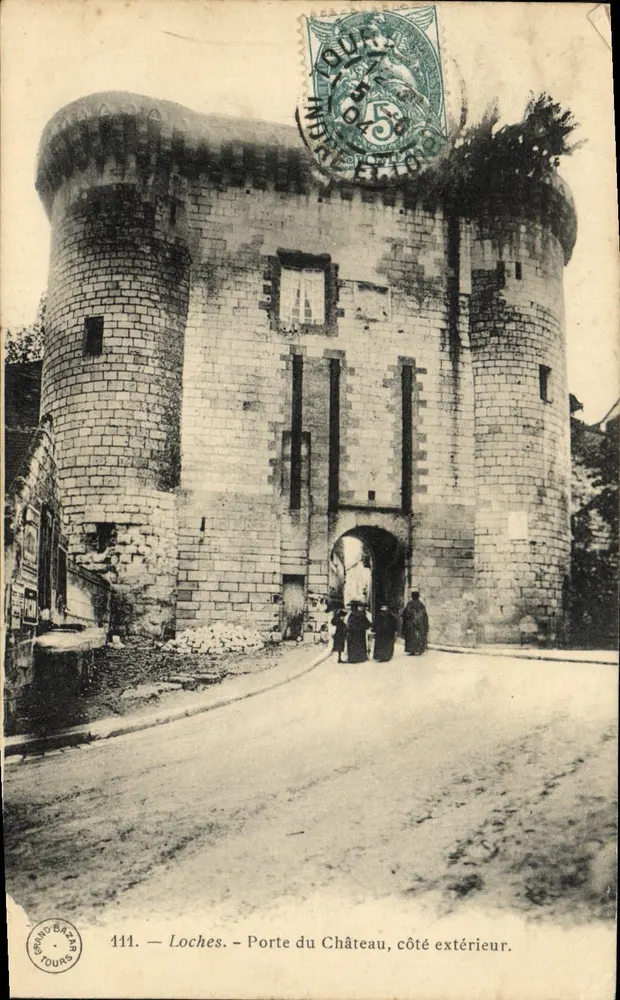 Loches — Tor zur Burg, äußere Seite — Grand Bazan, n°111 - Vorderseite