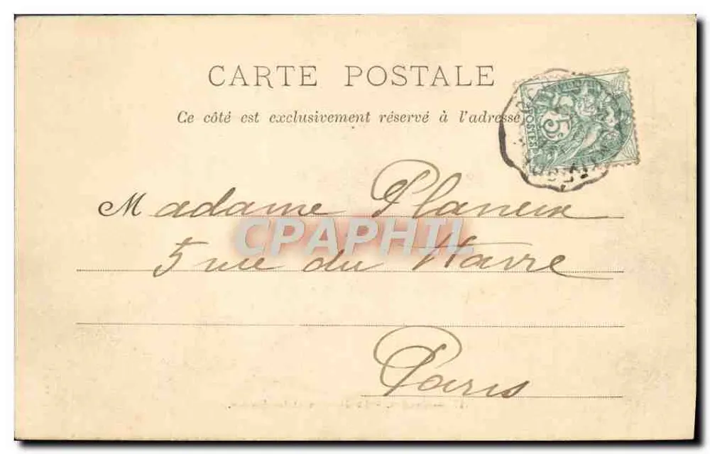 Loches - O Donjon e os Fossos — editor Durand, n° 147 - Verso