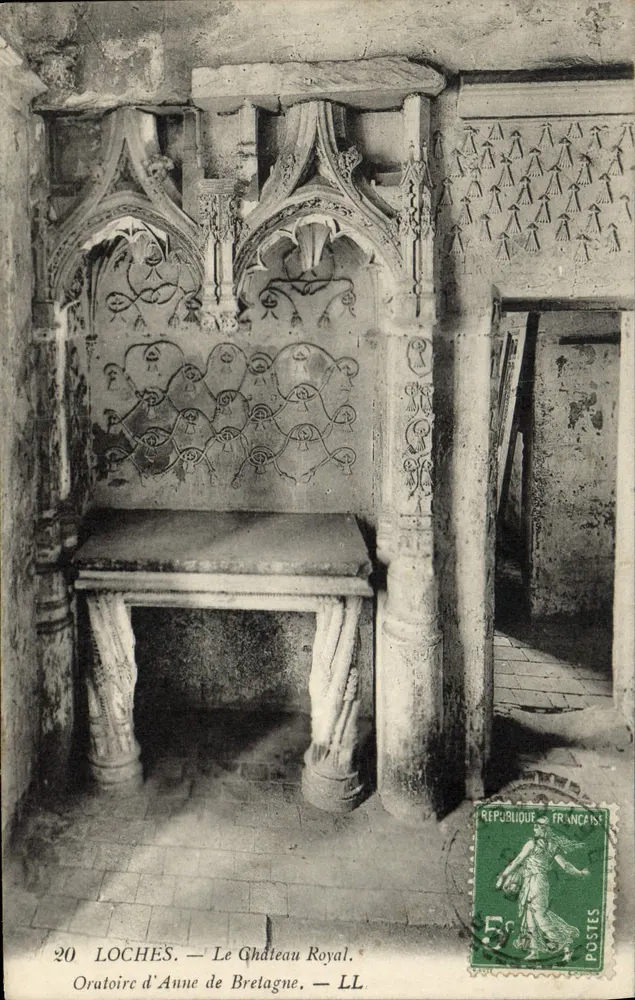 Loches — Das Königliche Schloss. Oratorium von Anne von Bretagne — LL, n°20 - Vorderseite