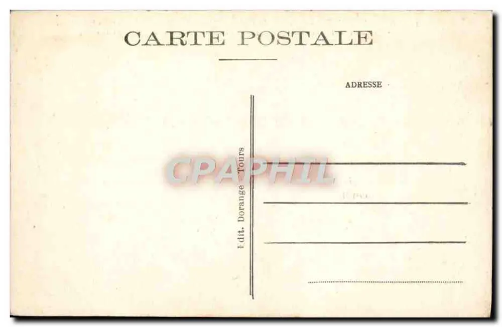 Chenonceaux (Indre-et-Loire) — O Castelo (Monumento histórico, século XV) — Lado Leste — R.D. - Verso