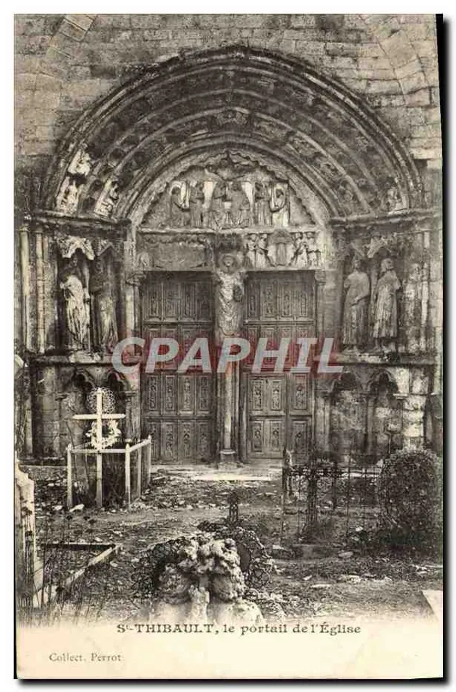 St-Thibault, o portal da Igreja — Coleção Perrot - Frente