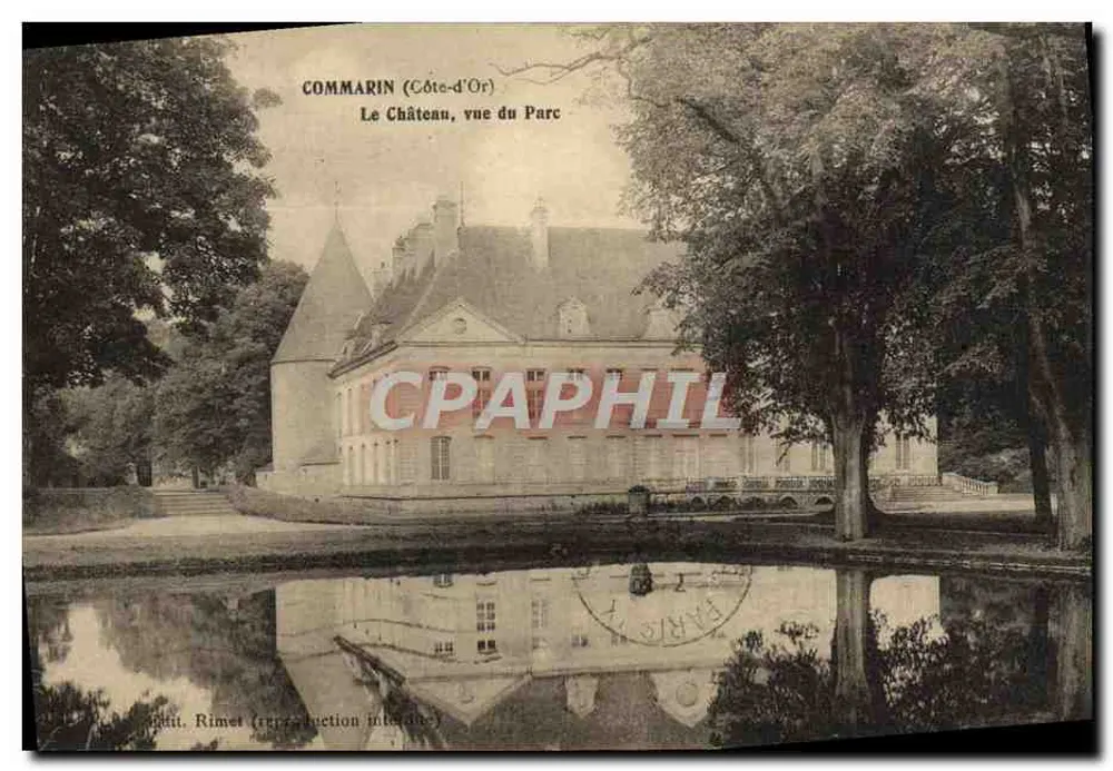 Commarin (Côte-d'Or) — O Castelo, vista do Parque — editor Rimet - Frente