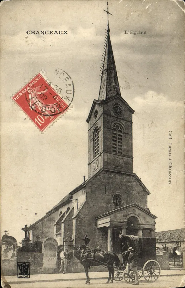 Chanceaux — L'Église — Coll. Lamas à Chanceaux - Frente