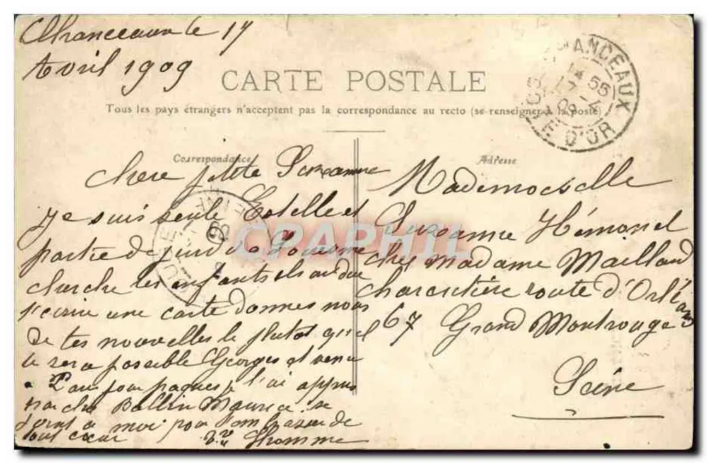 Chanceaux — L'Église — Coll. Lamas à Chanceaux - Verso
