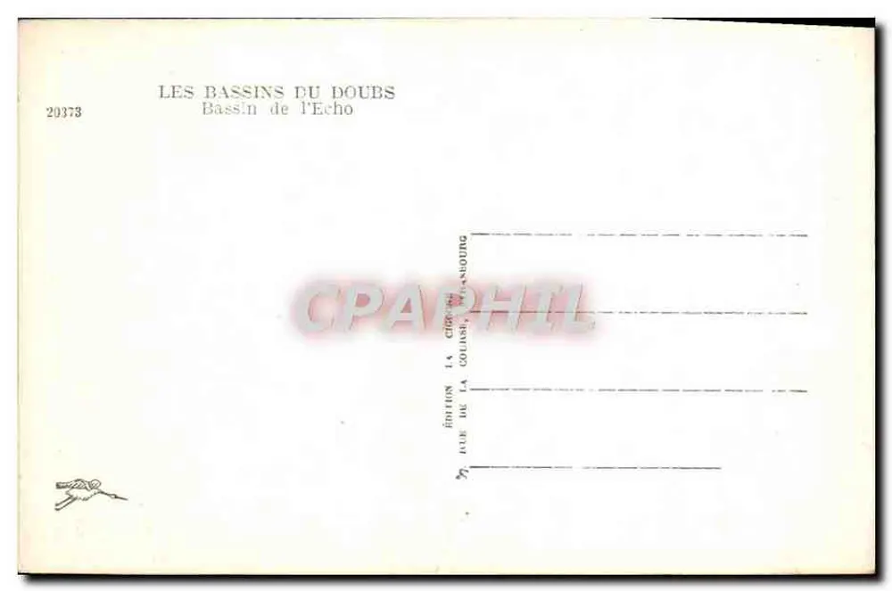 Echo-Becken — Die Becken des Doubs — Edition La Crophil, La Coubre - Rückseite