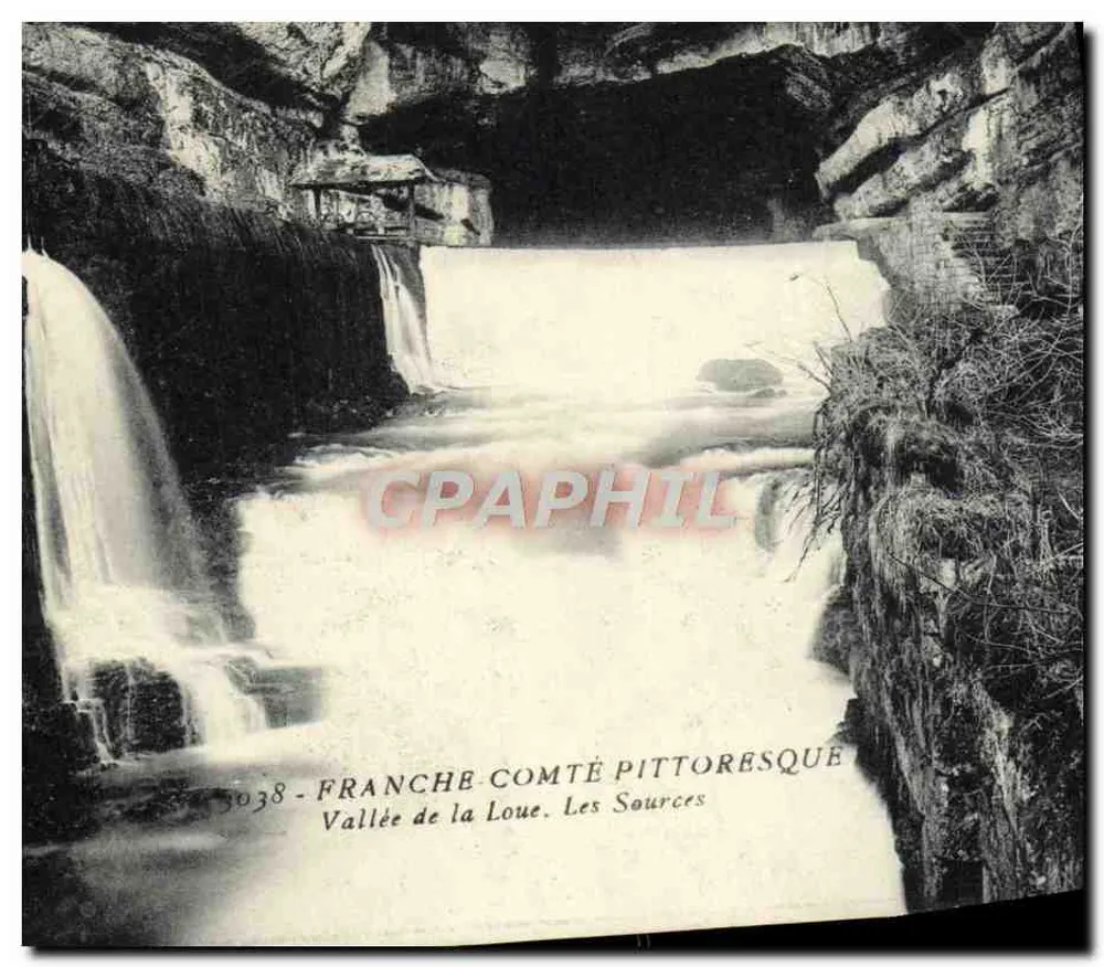 Vale da Loue. As Fontes — Franche-Comté pittoresque — n°3038 - Frente