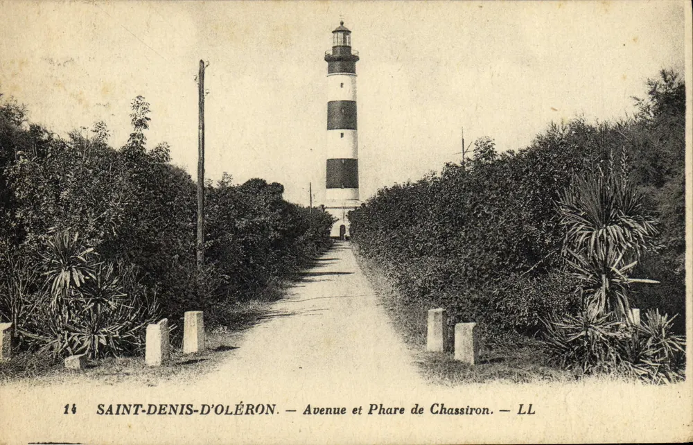 Saint-Denis-d'Oléron — Avenue und Leuchtturm Chassiron — LL - Vorderseite