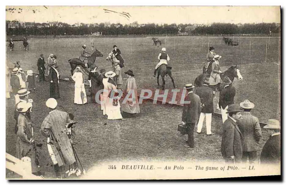 Deauville — Beim Polo — Das Polo-Spiel — LI. - Vorderseite