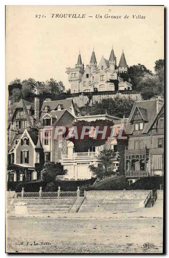 Trouville — Eine Gruppe von Villen — Dr. F. Le Havre, n° 271 - Vorderseite