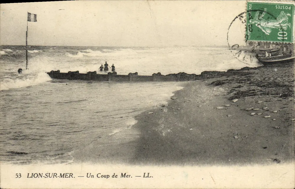 Lion-sur-Mer — Uma Onda do Mar — LL. - Frente
