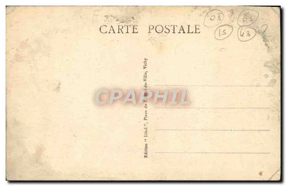 Château de Chazeron — Ancien château féodal du XIVe siècle — Édition Idéal - Rückseite