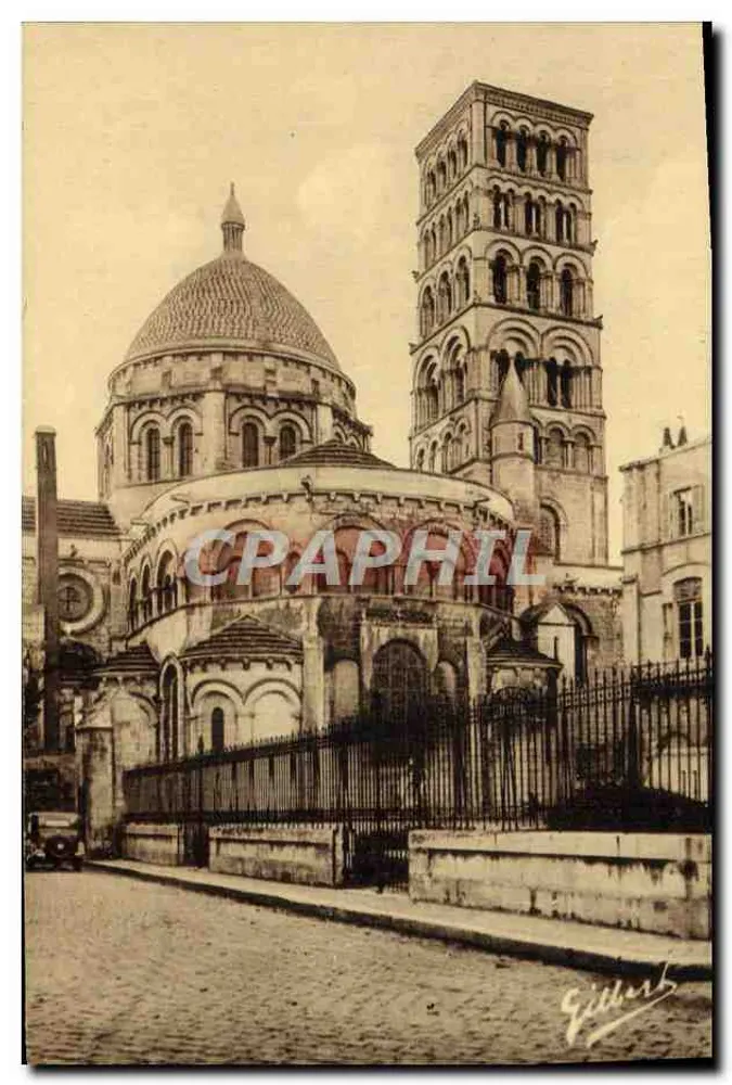 Angoulême — Die Apse und der Turm der Kathedrale Saint-Pierre — Éditions Artistiques A. Gilbert - Vorderseite