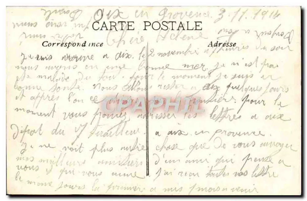 Aix-en-Provence — Kasernen Miollis — Innenhof — Sammlung C Martinet - Rückseite