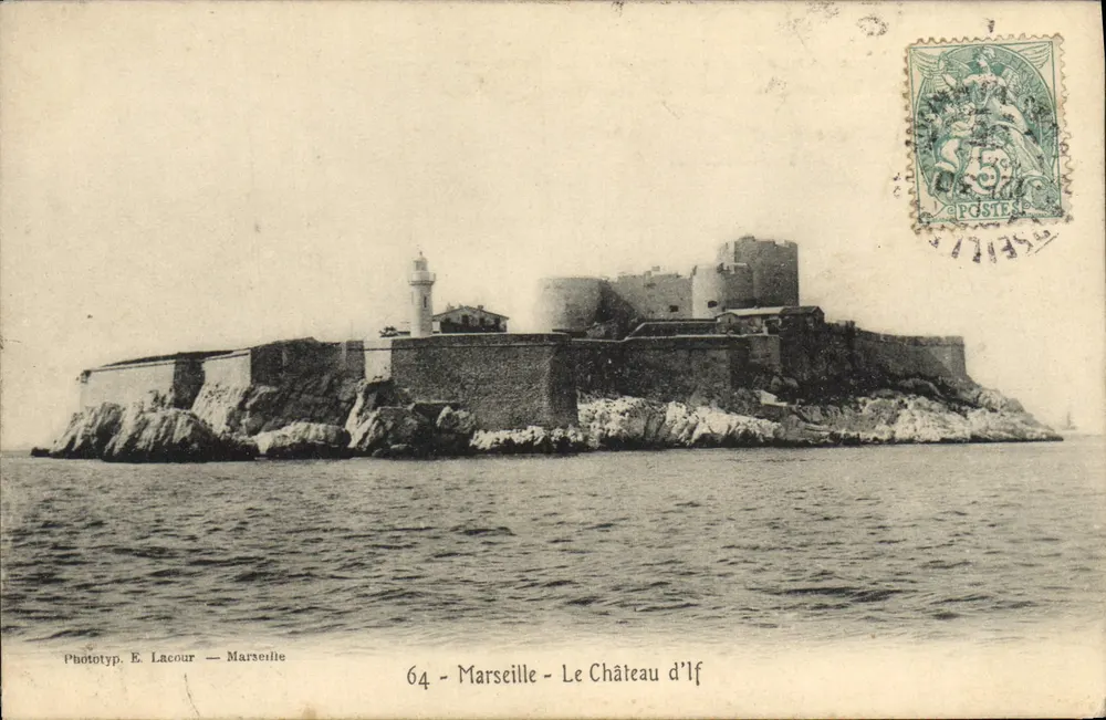 Marselha - O Castelo de If — Fototip. E. Lacour — n°64 - Frente
