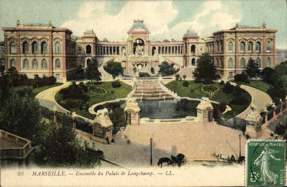 Marselha — Conjunto do Palácio de Longchamp — LL. - Frente