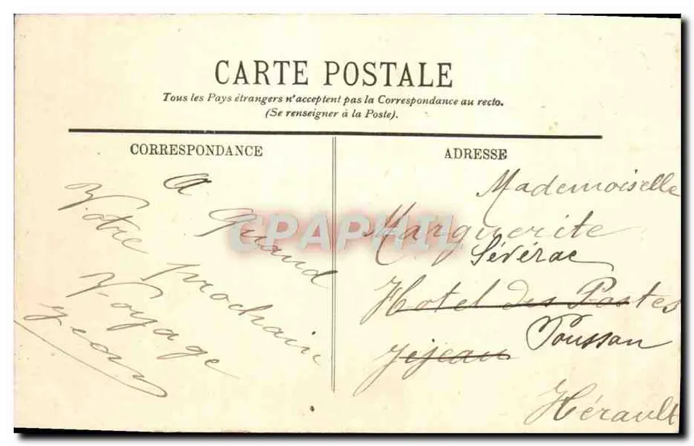 Marselha — A Prefeitura — LL. n°26 - Verso