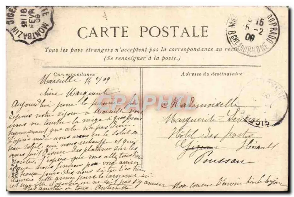 Marseille — Porta de Aix — editor L.V.Z. n°4 - Verso